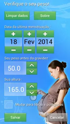 Pregnancy Weight Calculator android App screenshot 2